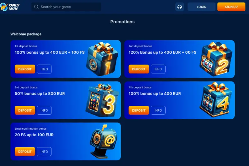 Bonuses and Promotions on slotonlineevohoki.com